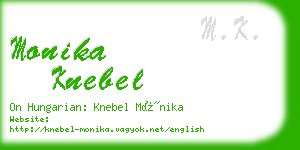 monika knebel business card